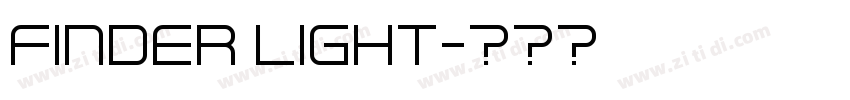 Finder Light字体转换